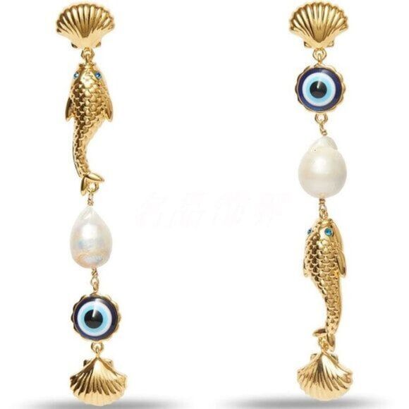 Brand New. $225 Lele Sadoughi Earrings - Picture 1 of 6